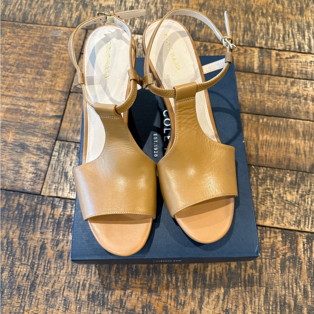 Cole Haan Women's Brown Leather Sandals
